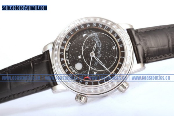 Replica Patek Philippe Grand Complication Sky Moon Celestial Compass Watch Steel 6102SD (GF)